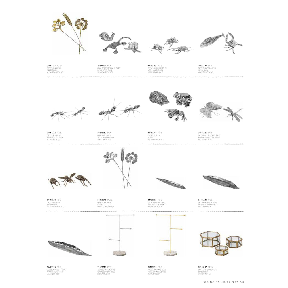 北欧雑貨 インテリア おしゃれ メタル トカゲ lizard リザード 爬虫類 ニッケル ブロストコペンハーゲン METAL Broste Copenhagen 01N2