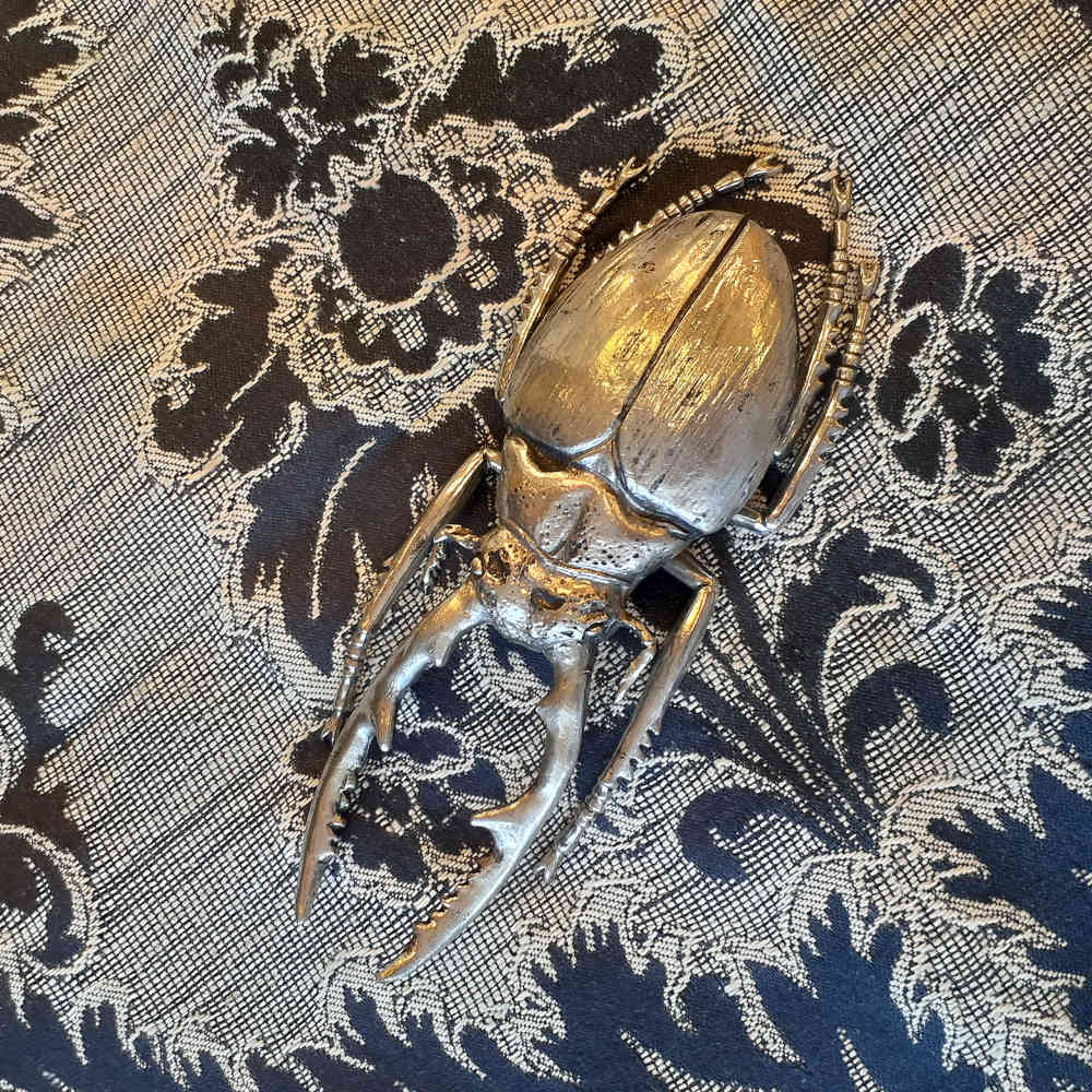 北欧雑貨 インテリア おしゃれ メタル シルバー 銀 昆虫 ノコギリクワガタ Stag beetle スタッグ ビートル ブロストコペンハーゲン METAL Broste Copenhagen 06S3