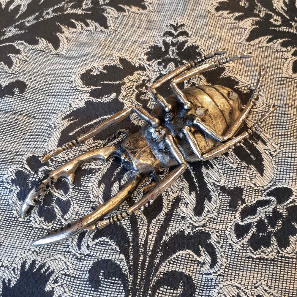 北欧雑貨 インテリア おしゃれ メタル シルバー 銀 昆虫 ノコギリクワガタ Stag beetle スタッグ ビートル ブロストコペンハーゲン METAL Broste Copenhagen 06S3