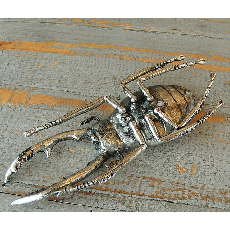 北欧雑貨 インテリア おしゃれ メタル シルバー 銀 昆虫 ノコギリクワガタ Stag beetle スタッグ ビートル ブロストコペンハーゲン METAL Broste Copenhagen 06S3