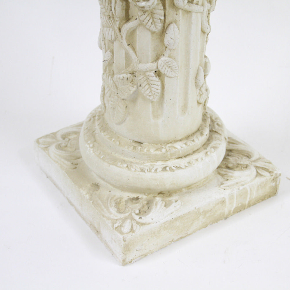 フラワースタンド 花瓶台 コラム コラムスタンド シャビーシック アンティーク調 宮殿柱 プランター 花台 人造 大理石 雑貨 姫系 輸入雑貨 119003