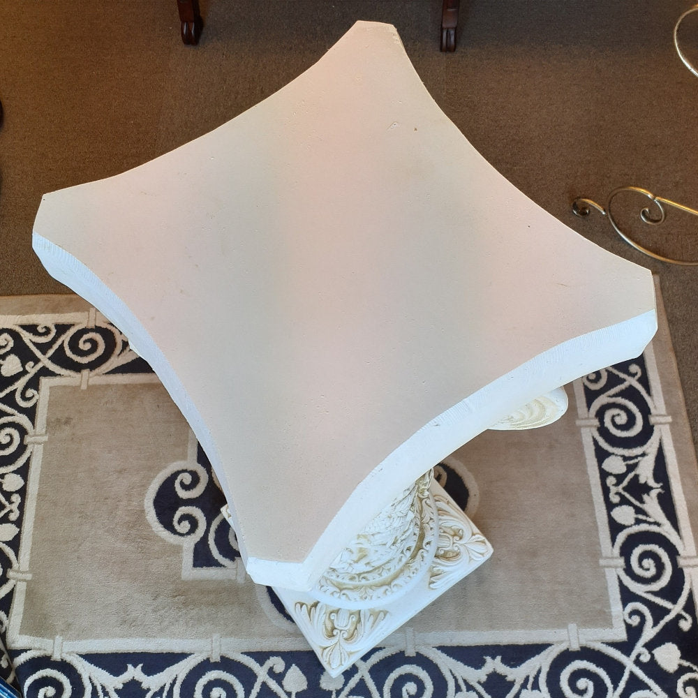 フラワースタンド 花瓶台 コラム コラムスタンド シャビーシック アンティーク調 宮殿柱 プランター 花台 人造 大理石 雑貨 姫系 輸入雑貨 119003