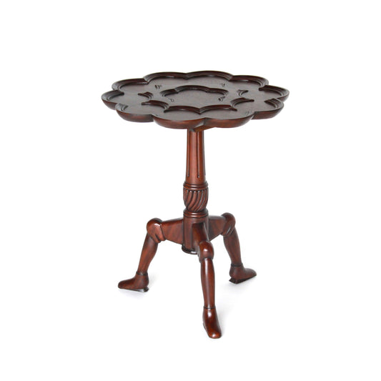 ロータステーブル ティーテーブル テーブル サイドテーブル ランプテーブル マホガニー家具 アンティーク風家具 アンティーク調 マホガニー無垢材 160014