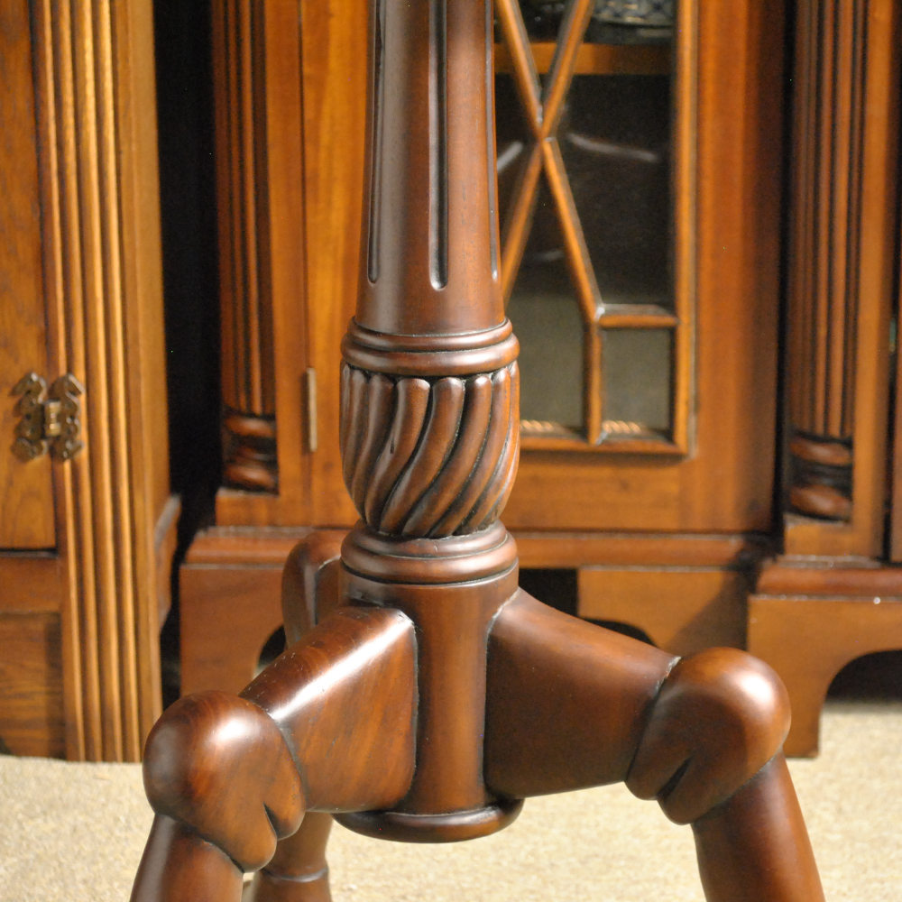 ロータステーブル ティーテーブル テーブル サイドテーブル ランプテーブル マホガニー家具 アンティーク風家具 アンティーク調 マホガニー無垢材 160014