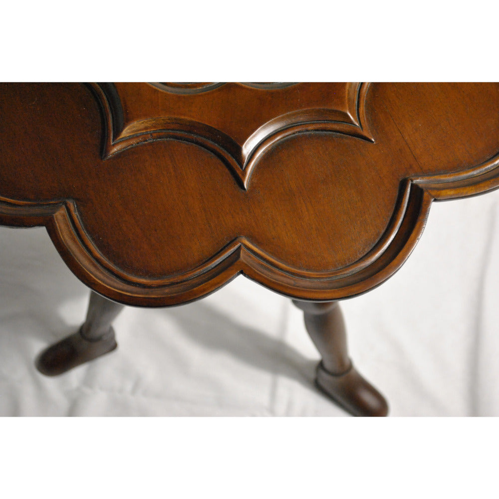 ロータステーブル ティーテーブル テーブル サイドテーブル ランプテーブル マホガニー家具 アンティーク風家具 アンティーク調 マホガニー無垢材 160014