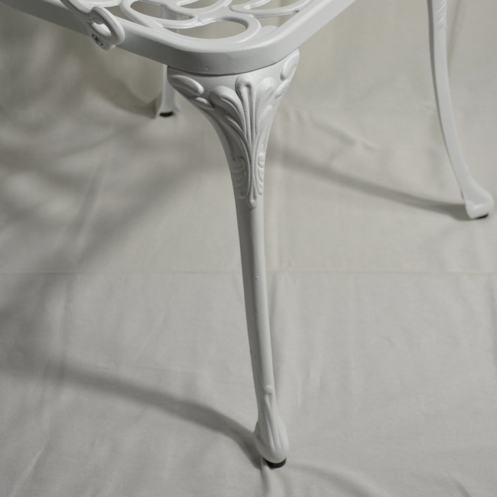 ガーデンアームチェア アームチェア ガーデニングアームチェア アンティーク風ガーデンアームチェア 白いアームチェア アームチェア アルミニウム製 245003