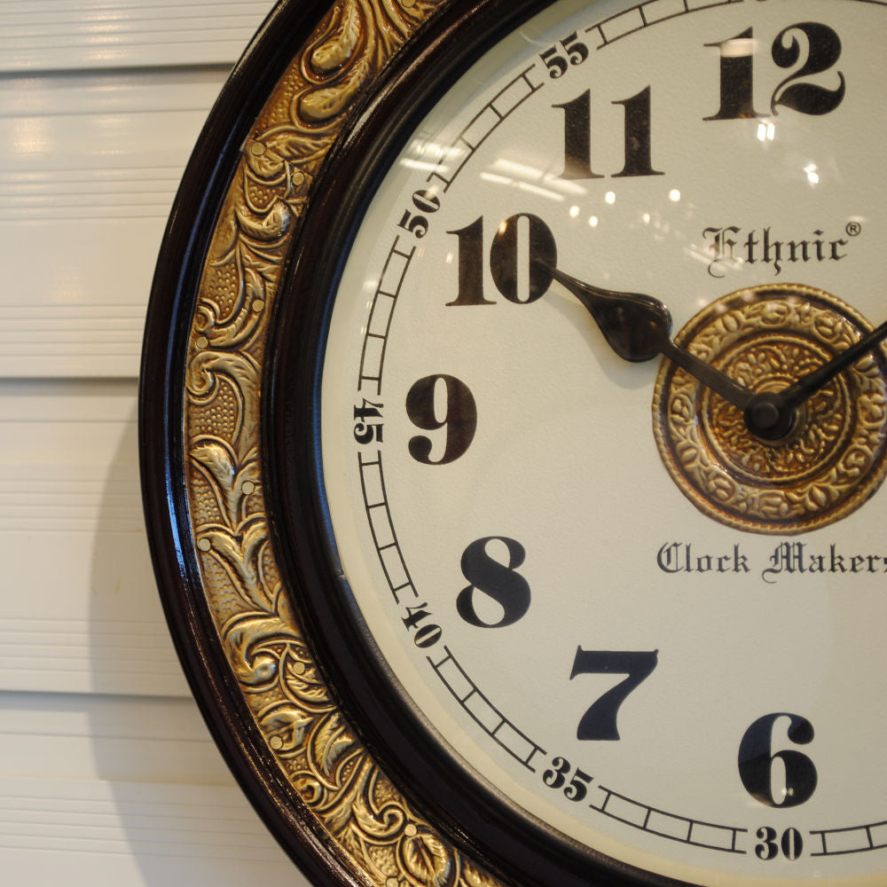 時計 壁掛け時計 掛時計 オシャレ おしゃれ ウォールクロック ウォール クロック 丸型時計 EthnicClockMakerts 306023
