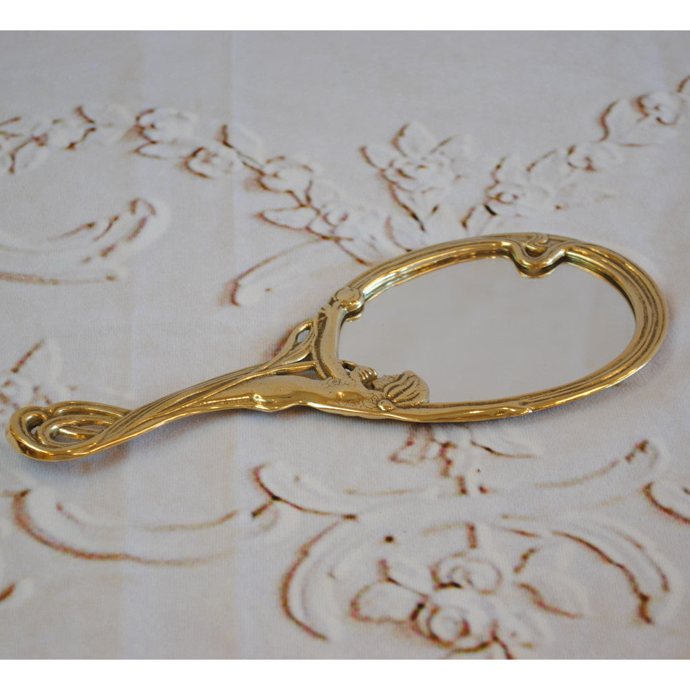 手鏡 鏡 ハンドミラー ミラー 真鍮 イタリア製 クラシック イタリー製 アンティーク風 レディー スティラーズ STILARS 388008