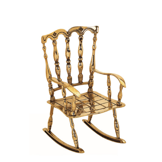 ドールチェア ミニチュアロッキングチェア チェア 真鍮雑貨 オブジェ アンティーク調雑貨 イタリア製ドールチェア 真鍮雑貨 スティラーズ STILARS 388036