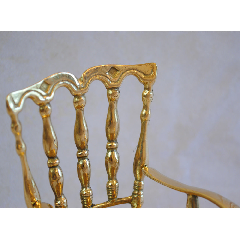 ドールチェア ミニチュアロッキングチェア チェア 真鍮雑貨 オブジェ アンティーク調雑貨 イタリア製ドールチェア 真鍮雑貨 スティラーズ STILARS 388036