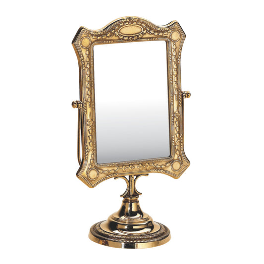 ミラー おしゃれ スタンドミラー 卓上鏡 アンティーク調 置き鏡 卓上ミラー 小タイプ 真鍮 ブラス イタリー製 スティラーズ STILARS 388069S