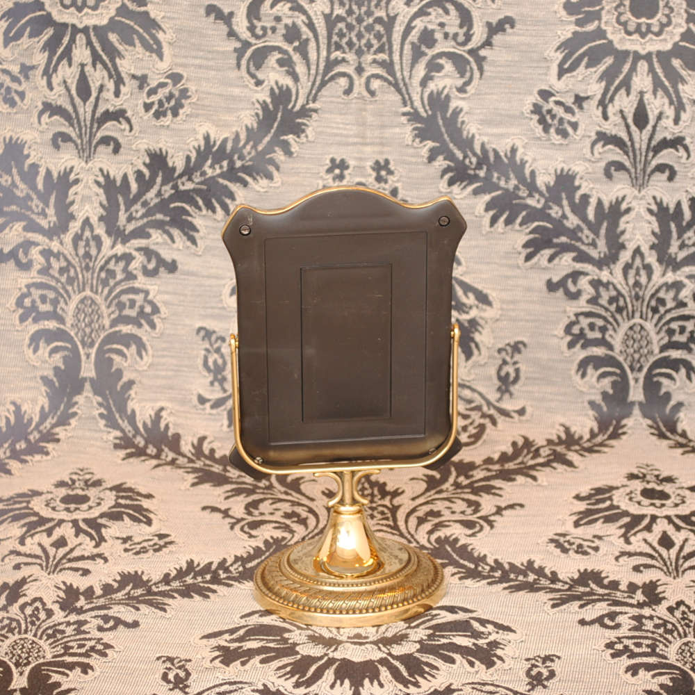 ミラー おしゃれ スタンドミラー 卓上鏡 アンティーク調 置き鏡 卓上ミラー 小タイプ 真鍮 ブラス イタリー製 スティラーズ STILARS 388069S