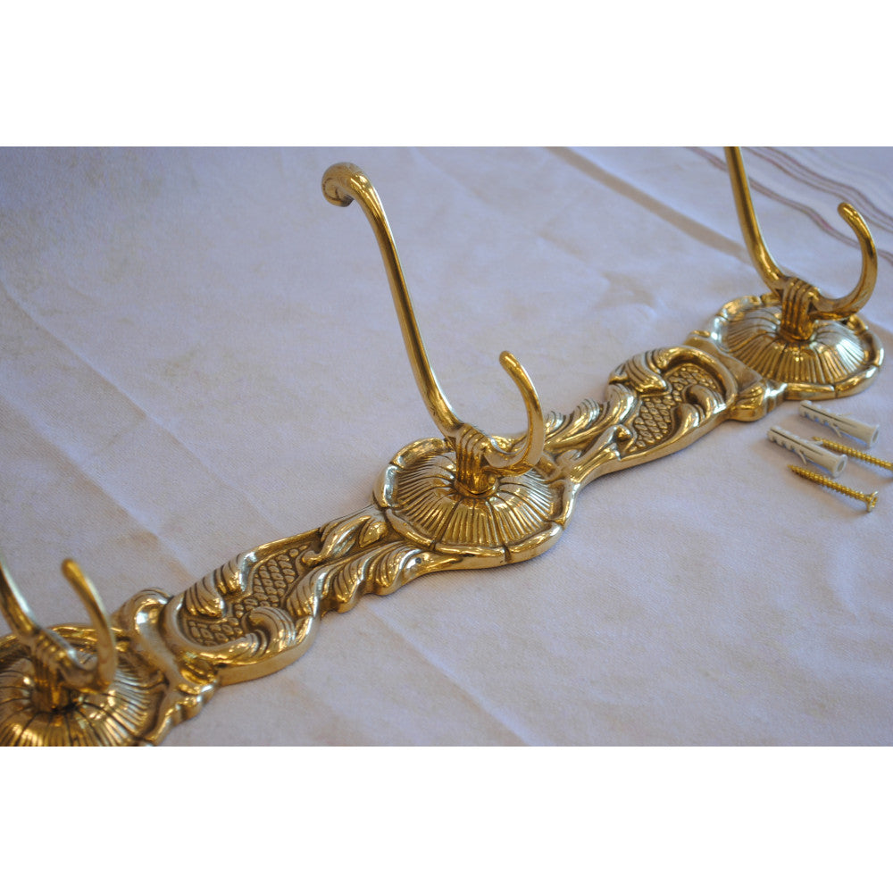 ハンガー オシャレ コートハンガー 壁掛けフック 雑貨 イタリアン クラシック ゴールド イタリア製 インテリア雑貨 金 真鍮 ブラス スティラーズ STILARS 388072