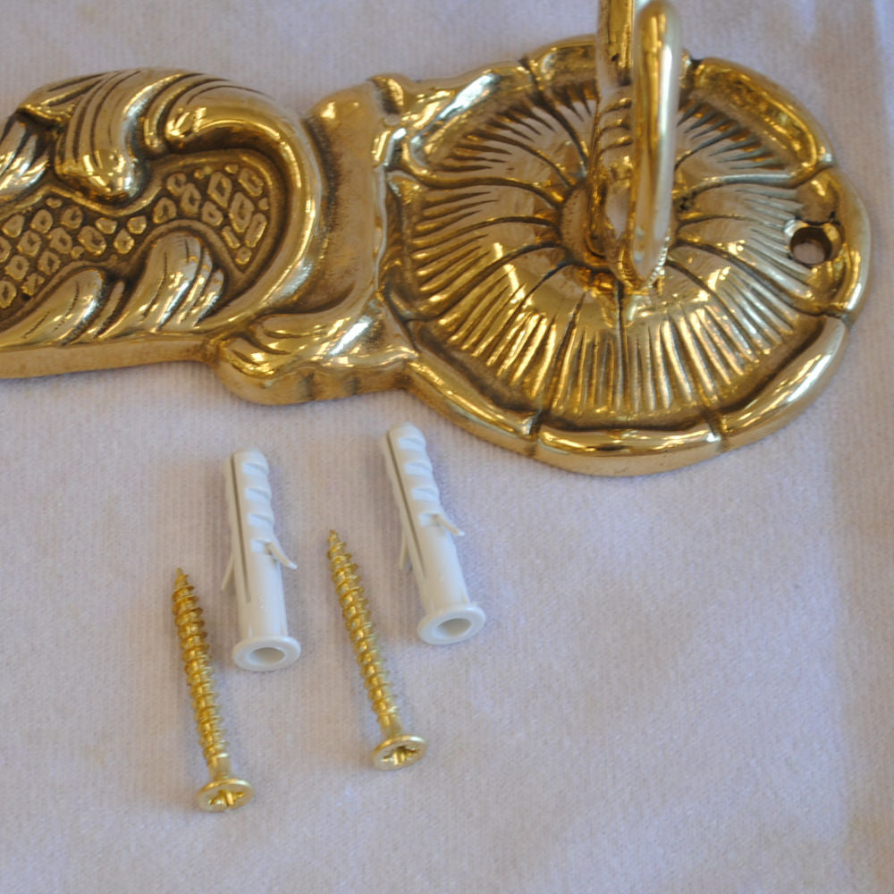 ハンガー オシャレ コートハンガー 壁掛けフック 雑貨 イタリアン クラシック ゴールド イタリア製 インテリア雑貨 金 真鍮 ブラス スティラーズ STILARS 388072