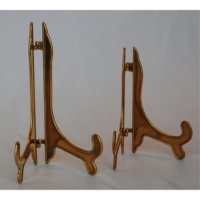 皿立て イーゼル Sサイズ 光沢仕上げ ゴールド エレガント ロココ 真鍮雑貨 真鍮 ブラス イタリア製 アンティーク調 雑貨 スティラーズ STILARS 388136