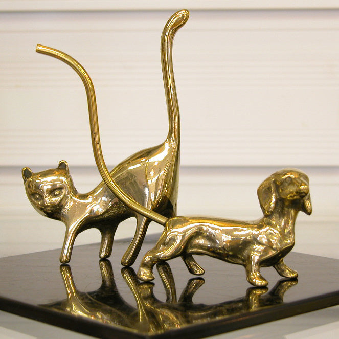 リングホルダー DOG ダックスフンド STILARS スティラーズ 真鍮 ブラス イタリア製 アンティーク調 雑貨 388284