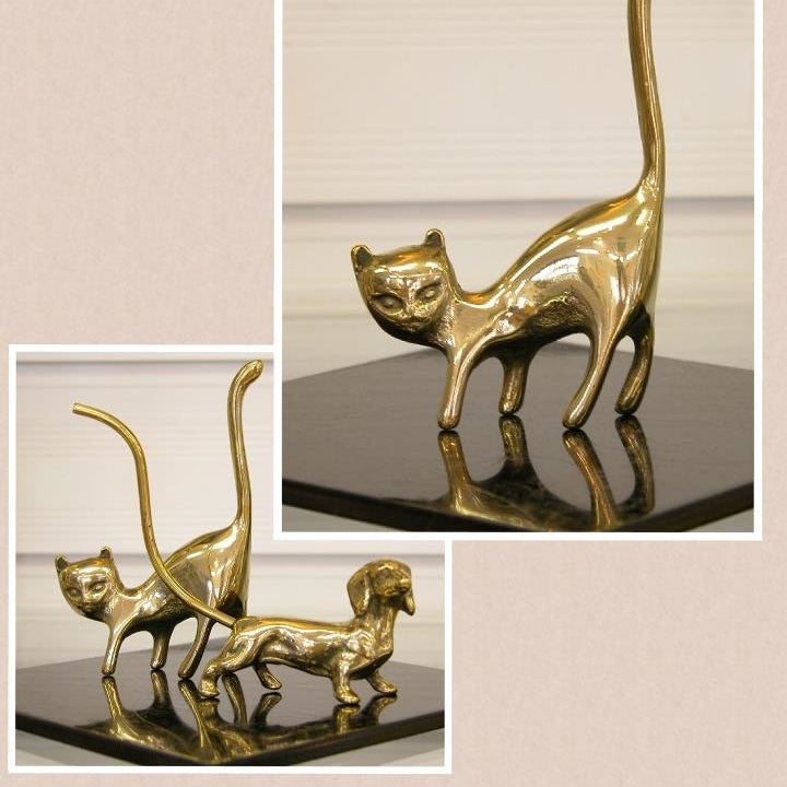 リングホルダー DOG ダックスフンド STILARS スティラーズ 真鍮 ブラス イタリア製 アンティーク調 雑貨 388284