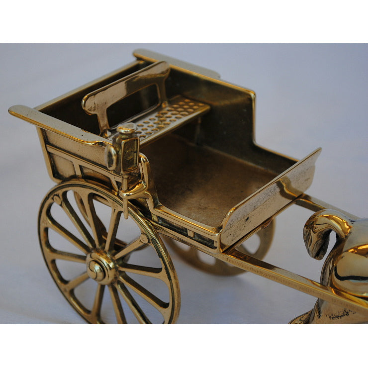 馬車型 タバコホルダー シュガレットホルダー 煙草盆 馬 馬車置物 オブジェ オーナメント 真鍮 ブラス イタリア製 アンティーク調 雑貨 STILARS スティラーズ 388215