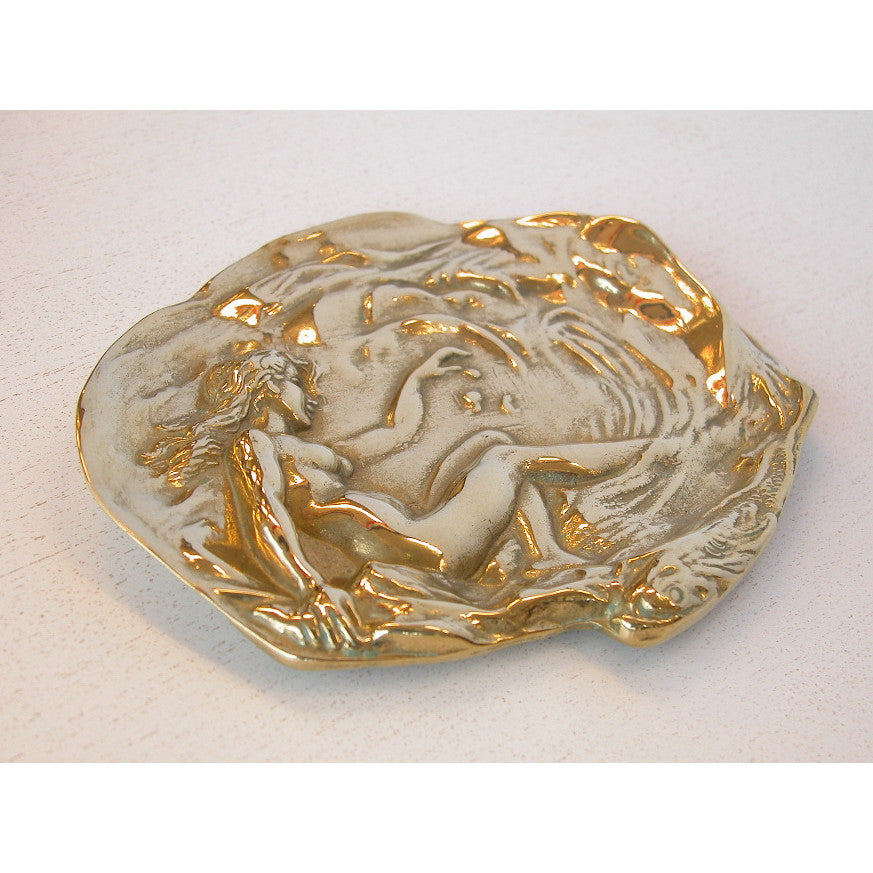 灰皿 シュートレイ プレート キートレイ ヴィーナス 女神 STILARS スティラーズ 真鍮 ブラス イタリア製 アンティーク調 雑貨 388278