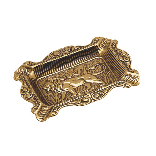 灰皿 シュートレイ シュートレー ライオン 獅子 STILARS スティラーズ 真鍮 ブラス イタリア製 アンティーク調 雑貨 388279