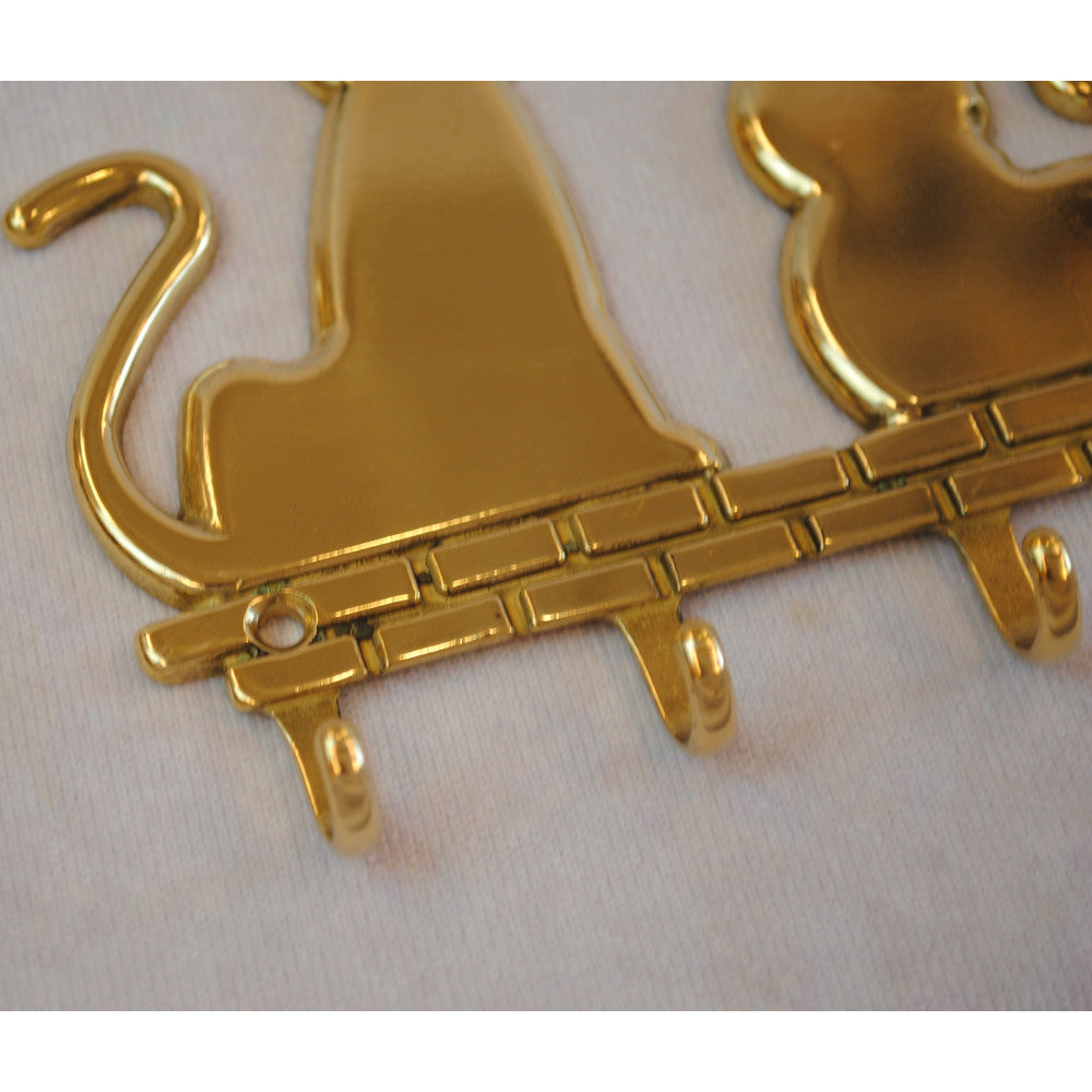 キーラック キーハンガー 壁掛けフック 猫 キャット CAT 真鍮製 真鍮雑貨 雑貨 鍵掛け イタリア製 インテリア雑貨 金 真鍮 ブラス スティラーズ STILARS 388355