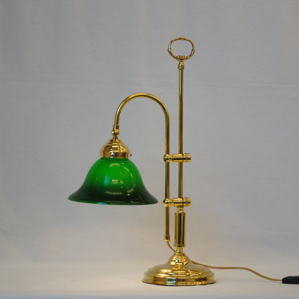 テーブルランプ 照明 おしゃれ イタリア製 クラシック エレガント ゴージャス 真鍮 ブラス アンティーク グリーンシェード 雑貨 照明器具 スティラーズ STILARS 749009