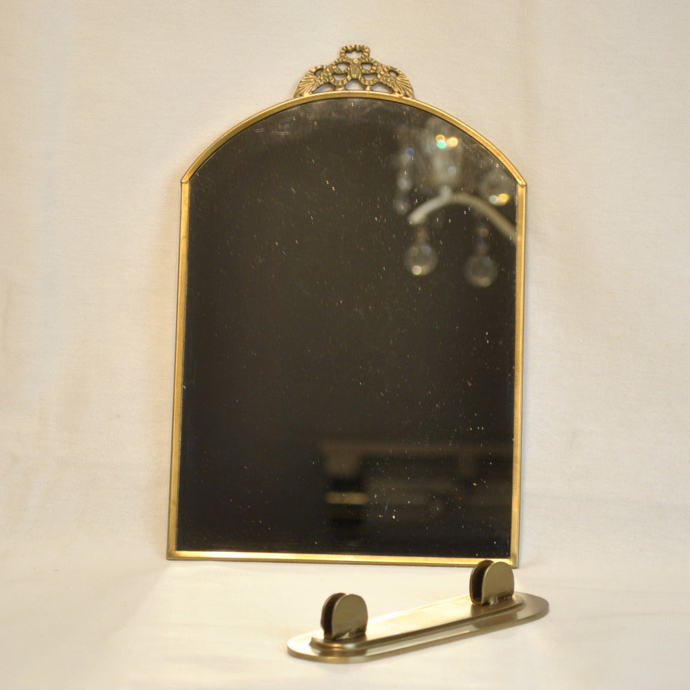 鏡 ミラー スタンドミラー 卓上鏡 真鍮製鏡 雑貨 ドレッサーミラー インテリア雑貨 アンティーク風ミラー 真鍮雑貨 7847016