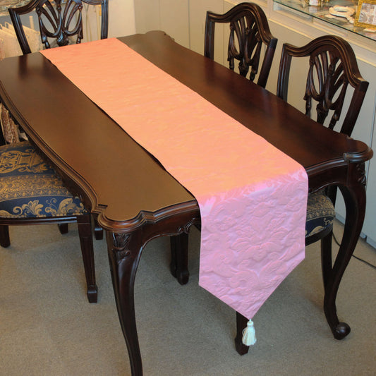 テーブルランナー テーブルライナー おしゃれ 230cm ダマスク柄 ダマスクローズ柄 フランス製生地 スタイルフランス RegenceRose 35x230cm 21007TR-MP