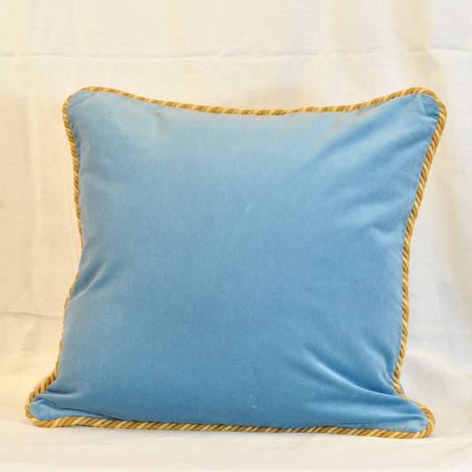 クッションカバー フランス製クッションカバー クッション トリム付きクッションカバー フランスインテリア雑貨 スタイルフランス 45x45 VeloursBleu45X45