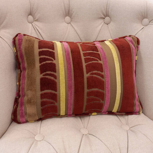 クッション オシャレ フランス製クッション ベルベットクッション スタイルフランス 長方形クッション パンヤ付きクッション フランス製 25x40 Volie25x40