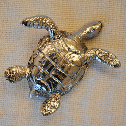 北欧雑貨 インテリア おしゃれ メタル カメ ウミガメ 亀 tortoise ニッケル ブロストコペンハーゲン METAL Broste Copenhagen 01N3