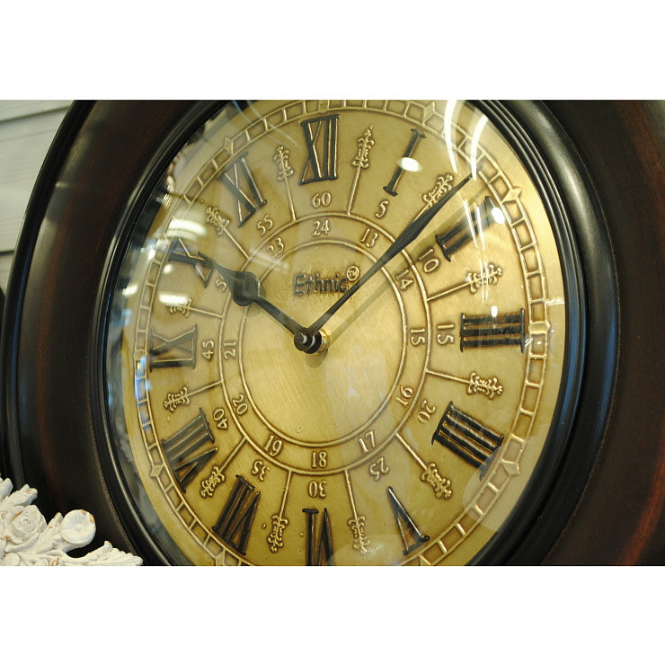 時計 壁掛け時計 掛時計 オシャレ おしゃれ ウォールクロック ウォール クロック 丸 Ethnic clock Makerts 306012