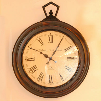 時計 壁掛け時計 掛時計 オシャレ ポッポ屋時計 おしゃれ ウォールクロック ウォール クロック 丸 Ethnic clock Makerts 306026