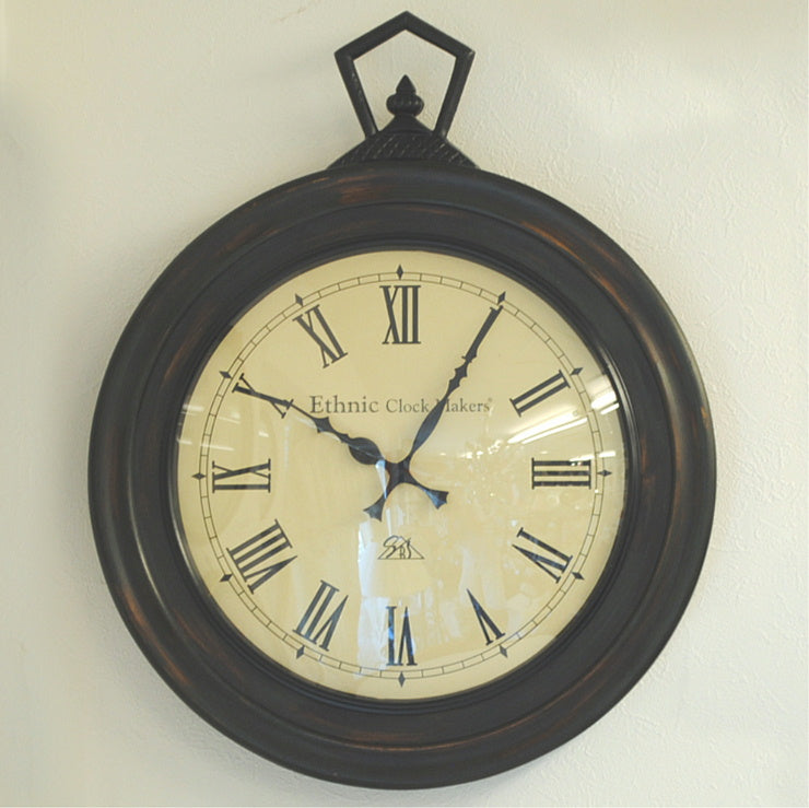 時計 壁掛け時計 掛時計 オシャレ ポッポ屋時計 おしゃれ ウォールクロック ウォール クロック 丸 Ethnic clock Makerts 306026