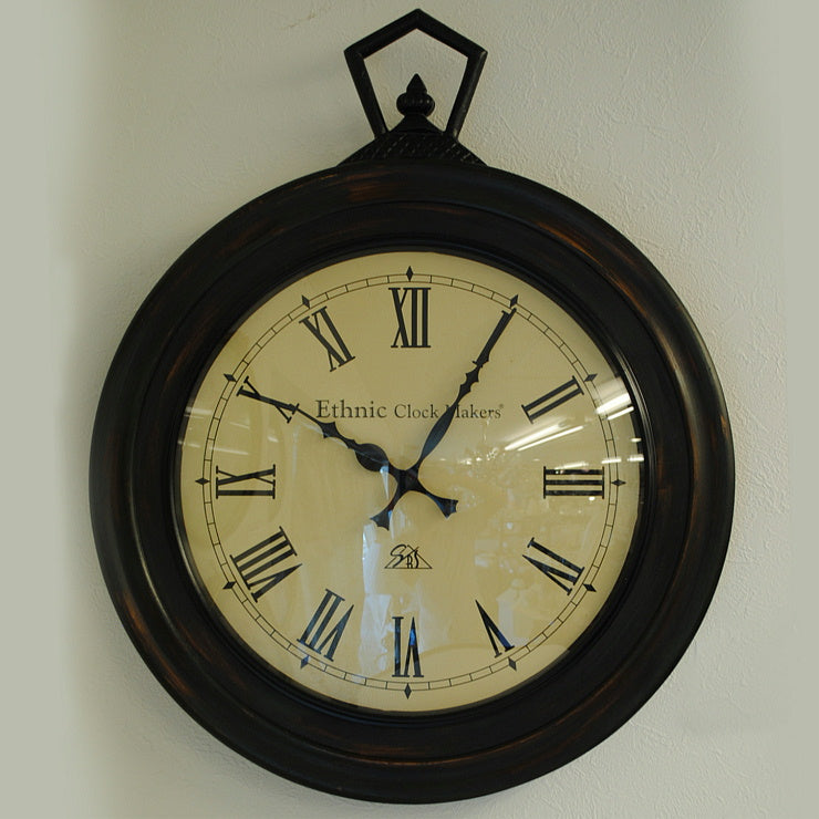 時計 壁掛け時計 掛時計 オシャレ ポッポ屋時計 おしゃれ ウォールクロック ウォール クロック 丸 Ethnic clock Makerts 306026