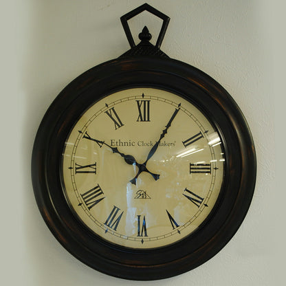 時計 壁掛け時計 掛時計 オシャレ ポッポ屋時計 おしゃれ ウォールクロック ウォール クロック 丸 Ethnic clock Makerts 306026