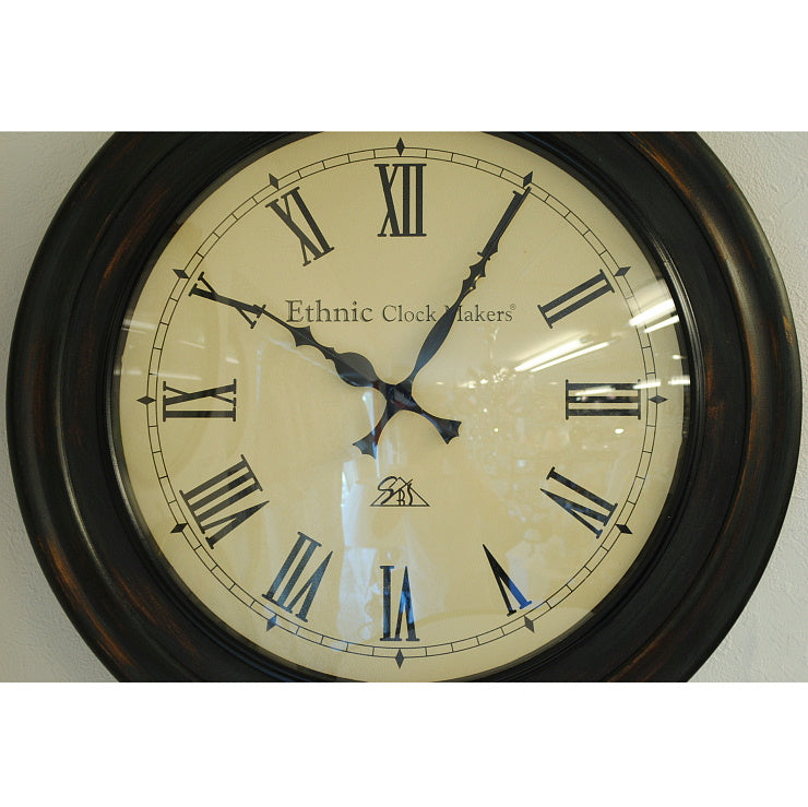時計 壁掛け時計 掛時計 オシャレ ポッポ屋時計 おしゃれ ウォールクロック ウォール クロック 丸 Ethnic clock Makerts 306026