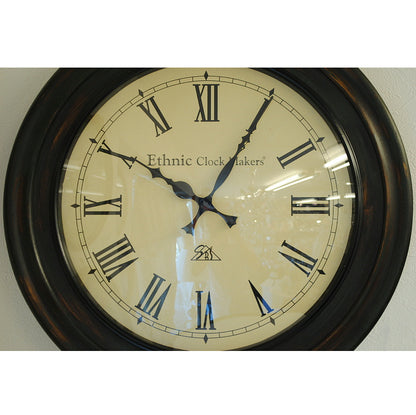 時計 壁掛け時計 掛時計 オシャレ ポッポ屋時計 おしゃれ ウォールクロック ウォール クロック 丸 Ethnic clock Makerts 306026