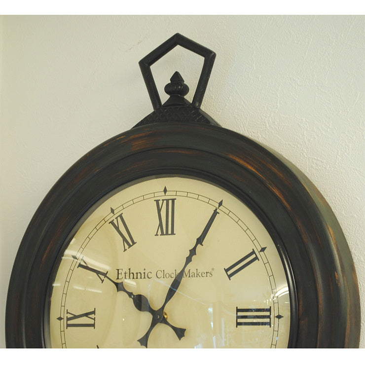 時計 壁掛け時計 掛時計 オシャレ ポッポ屋時計 おしゃれ ウォールクロック ウォール クロック 丸 Ethnic clock Makerts 306026