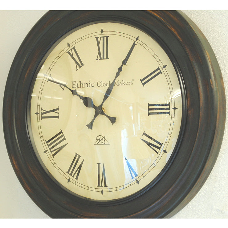 時計 壁掛け時計 掛時計 オシャレ ポッポ屋時計 おしゃれ ウォールクロック ウォール クロック 丸 Ethnic clock Makerts 306026