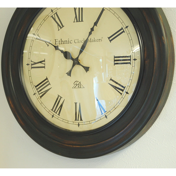 時計 壁掛け時計 掛時計 オシャレ ポッポ屋時計 おしゃれ ウォールクロック ウォール クロック 丸 Ethnic clock Makerts 306026