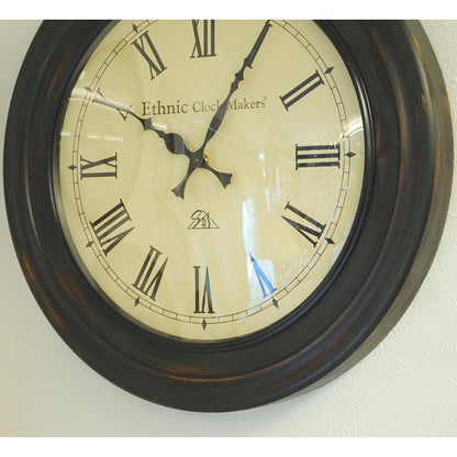 時計 壁掛け時計 掛時計 オシャレ ポッポ屋時計 おしゃれ ウォールクロック ウォール クロック 丸 Ethnic clock Makerts 306026