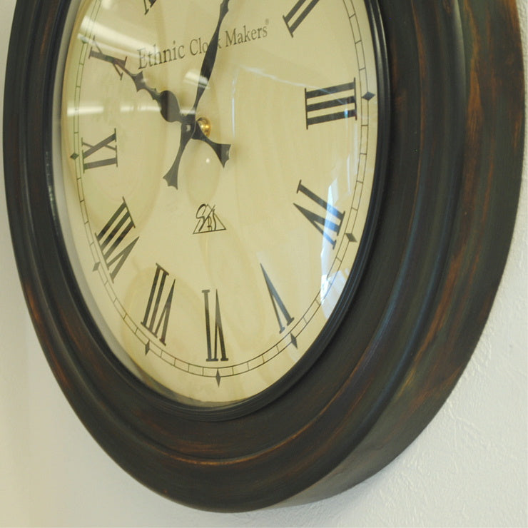 時計 壁掛け時計 掛時計 オシャレ ポッポ屋時計 おしゃれ ウォールクロック ウォール クロック 丸 Ethnic clock Makerts 306026