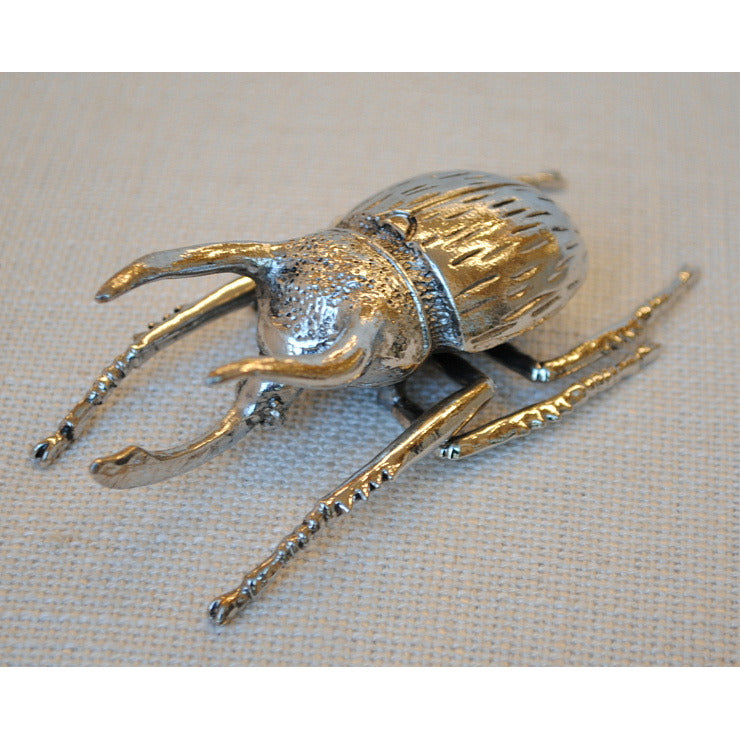 北欧雑貨 インテリア おしゃれ 昆虫 メタル シルバー 銀 アトラスオオカブト カブトムシ beetle ビートル ブロストコペンハーゲン METAL Broste Copenhagen 06S1