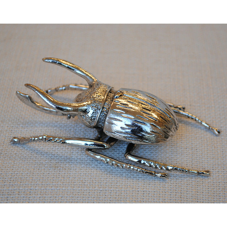 北欧雑貨 インテリア おしゃれ 昆虫 メタル シルバー 銀 アトラスオオカブト カブトムシ beetle ビートル ブロストコペンハーゲン METAL Broste Copenhagen 06S1