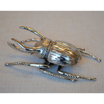 北欧雑貨 インテリア おしゃれ 昆虫 メタル シルバー 銀 アトラスオオカブト カブトムシ beetle ビートル ブロストコペンハーゲン METAL Broste Copenhagen 06S1