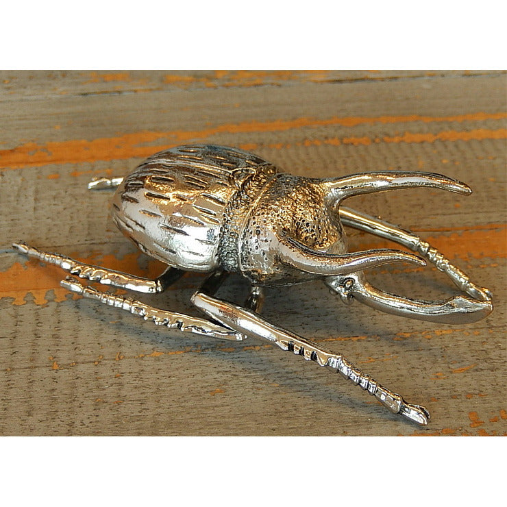 北欧雑貨 インテリア おしゃれ 昆虫 メタル シルバー 銀 アトラスオオカブト カブトムシ beetle ビートル ブロストコペンハーゲン METAL Broste Copenhagen 06S1
