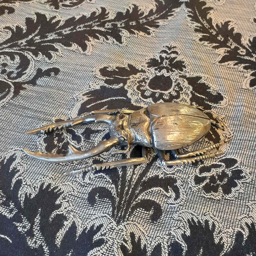 北欧雑貨 インテリア おしゃれ メタル シルバー 銀 昆虫 ノコギリクワガタ Stag beetle スタッグ ビートル ブロストコペンハーゲン METAL Broste Copenhagen 06S3