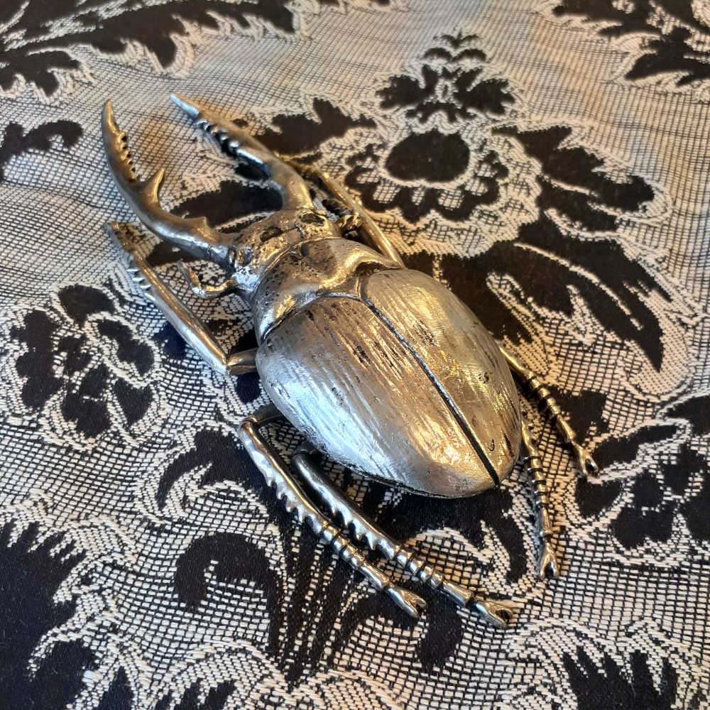 北欧雑貨 インテリア おしゃれ メタル シルバー 銀 昆虫 ノコギリクワガタ Stag beetle スタッグ ビートル ブロストコペンハーゲン METAL Broste Copenhagen 06S3