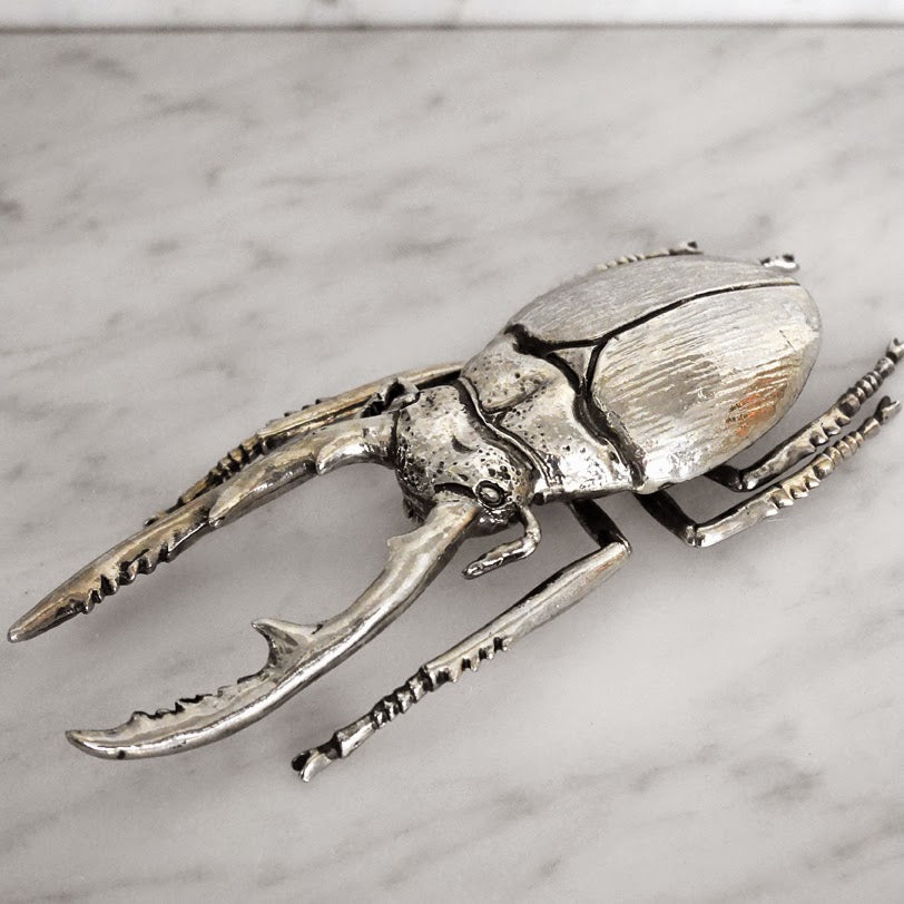 北欧雑貨 インテリア おしゃれ メタル シルバー 銀 昆虫 ノコギリクワガタ Stag beetle スタッグ ビートル ブロストコペンハーゲン METAL Broste Copenhagen 06S3